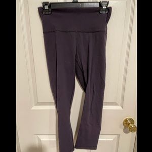 Lululemon wunder train cropped leggings | eggplant color | size 6